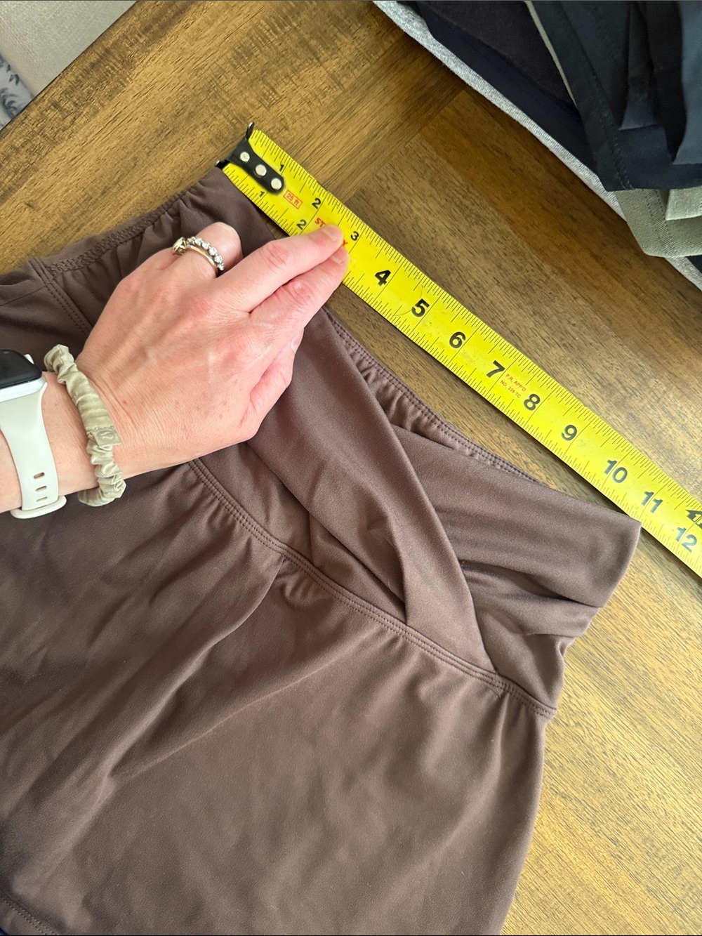 Yogalicious Lux crosstown Brown cross wait Skort small - Picture 5 of 6
